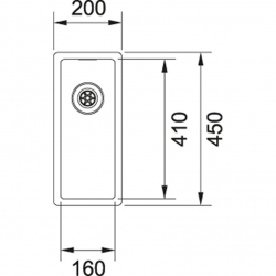 Zlewozmywak stalowy Franke BOX BXX 210/110-16 STAL SZLACHETNA JEDWAB 127.0453.651